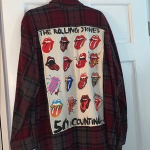 Rolling stones flannel